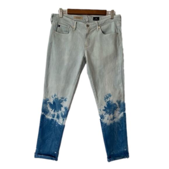 ADRIANO Goldschmied Women's 29 The Stilt Cigarette Roll-Up 90's Y2K Denim Jeans - Picture 1 of 10